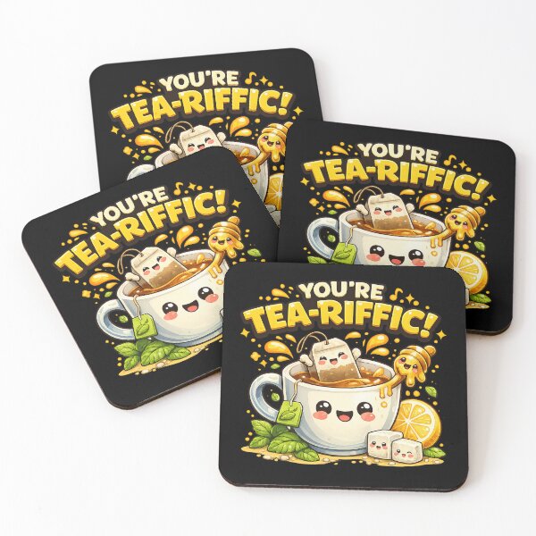 Item preview, You’re Tea-Riffic Cute Pun Shirt designed and sold by Papier Atelier Art.