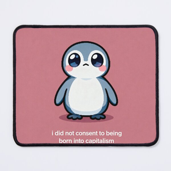 Item preview, Anti Capitalism Penguin Meme - Gen Z Humor designed and sold by PictorialWhimsy.