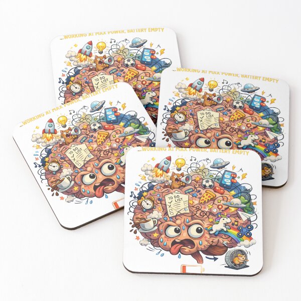 Item preview, Chaotic by Nature – Max Power, Battery Empty – ADHD Brain  designed and sold by JustViralShirts.