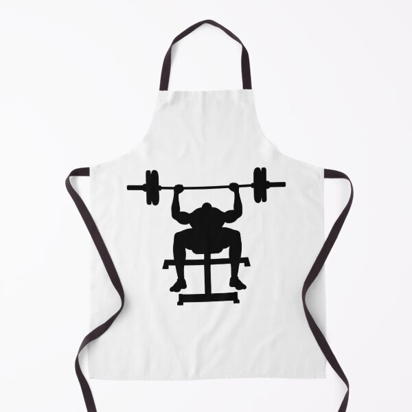 Item preview, Bench Press Silhouette Weightlifting Gym Fitness Design designed and sold by Katzpy.