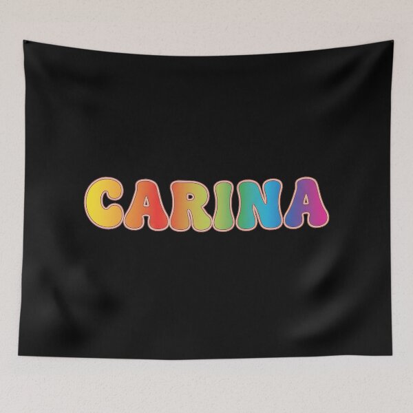 Item preview, ❤️ Carina Personalized Name Wavy Retro Shirt, Coffee Mug, Sticker Gift designed and sold by HelixPedia.