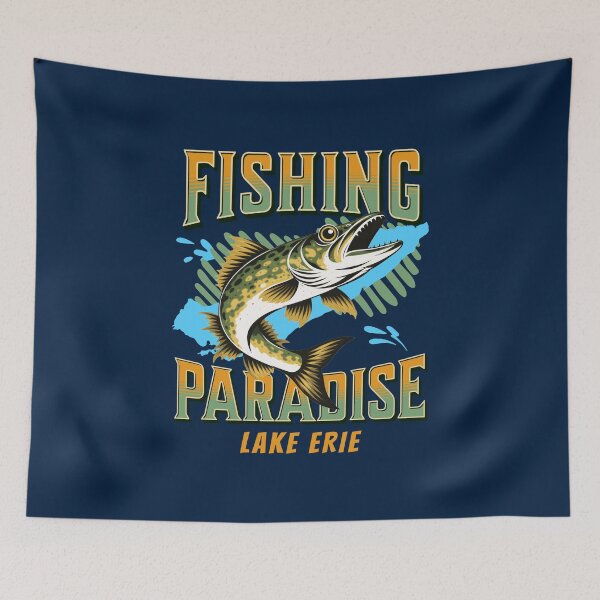 Item preview, Lake Erie Walleye Anglers Fishing Paradise designed and sold by AntiqueImages.