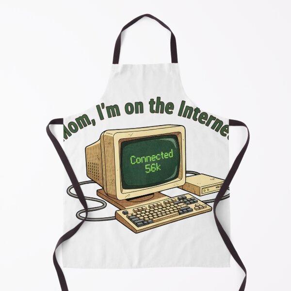 Item preview, Dial-Up Internet Retro Computer Graphic Tee, Born in the Noise, 90s Nostalgic ,Retro computer designed and sold by OscarArtistry.