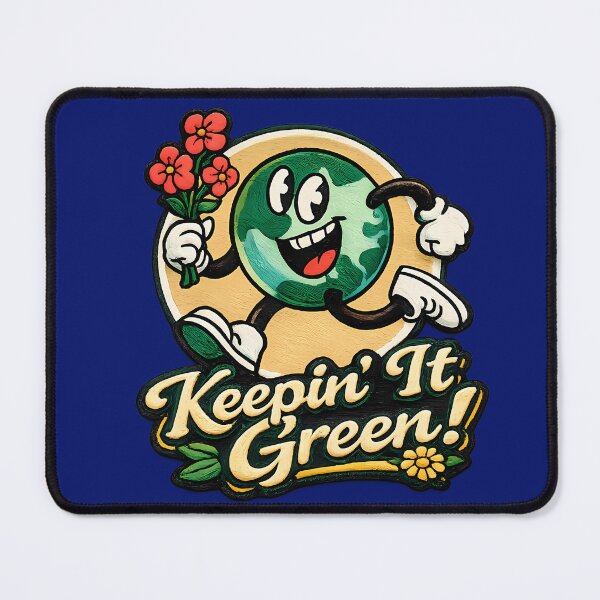 Item preview, Keepin’ It Green Earth Patch designed and sold by Mastermind-Art.
