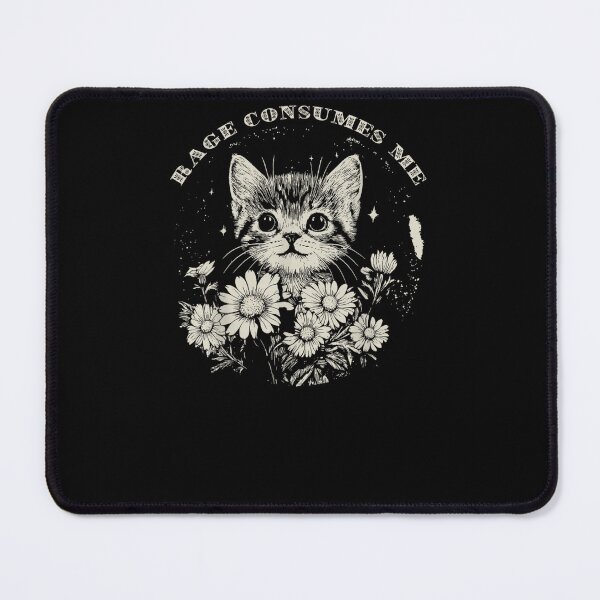 Item preview, Rage Consumes Me Cat designed and sold by krystalRomanart.