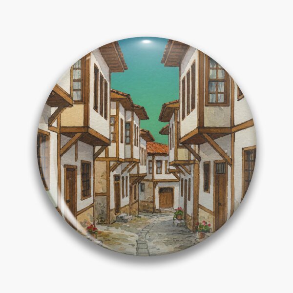 Item preview, Safranbolu Street - Ottoman Wooden Houses designed and sold by TheDesignDen21.