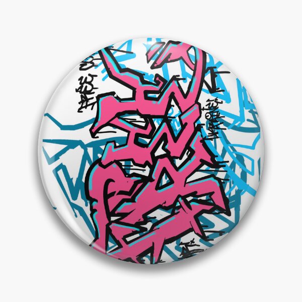 Item preview, Wildstyle Urban Cipher – Abstract Monochrome Graffiti Art pink designed and sold by VitalusDesignArtV.