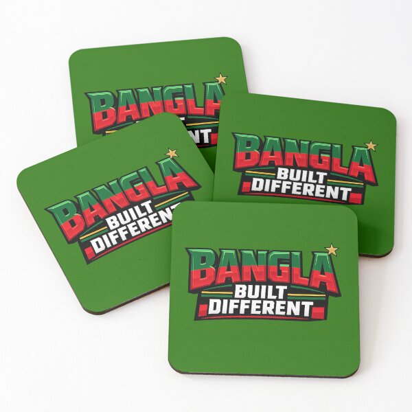 Item preview, Bangla Built Different — Bold Cricket Energy Typography designed and sold by BKRsport.