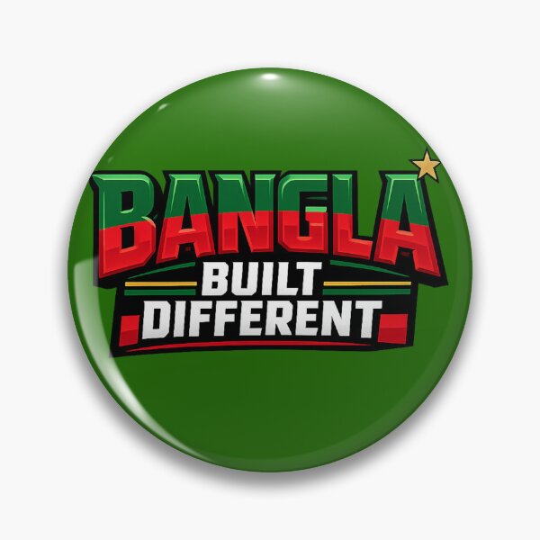 Item preview, Bangla Built Different — Bold Cricket Energy Typography designed and sold by BKRsport.