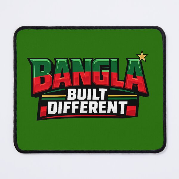 Item preview, Bangla Built Different — Bold Cricket Energy Typography designed and sold by BKRsport.