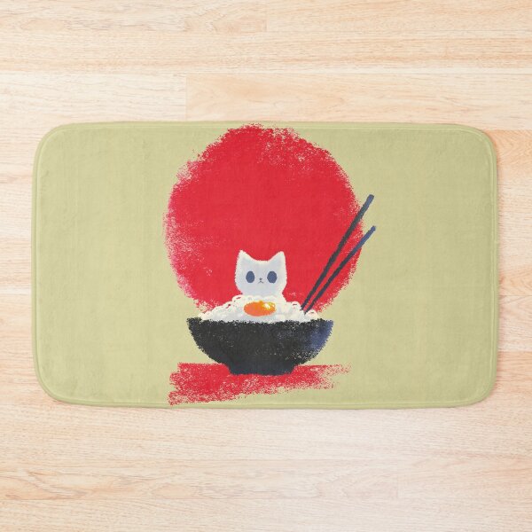 Item preview, Kawaii Cat Egg Rice Rising Sun designed and sold by bubblegoth.