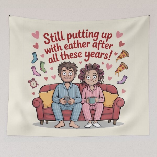 Item preview, Still Putting Up With Each Other After All These Years – Funny Anniversary Couple designed and sold by Midnight Veil Designs.
