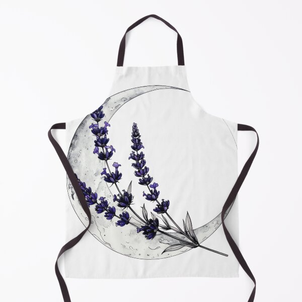 Item preview, Lavender Crescent Moon - Aesthetic Cottagecore Botanical Art ac designed and sold by Mahuahsan.