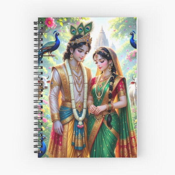 Item preview, Hindu Gods Radha and Krishna  designed and sold by AngeliqueArt.
