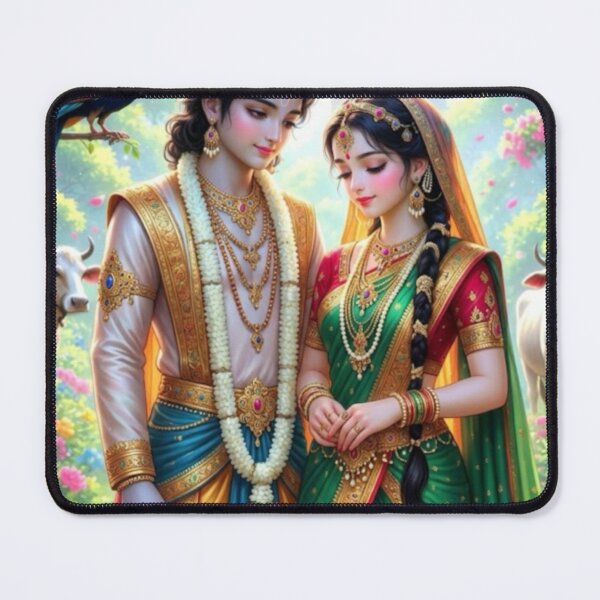 Item preview, Hindu Gods Radha and Krishna designed and sold by AngeliqueArt.