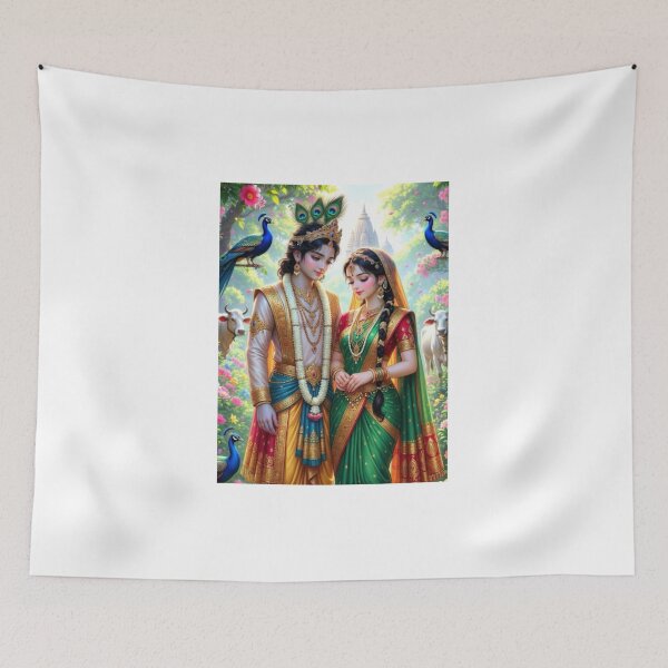 Artikelvorschau, Hindu-Götter Radha und Krishna entworfen und verkauft von AngeliqueArt.