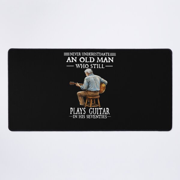 Item preview, Never Underestimate An Old Man Who Still Plays Guitar In His Seventies designed and sold by krystalRomanart.