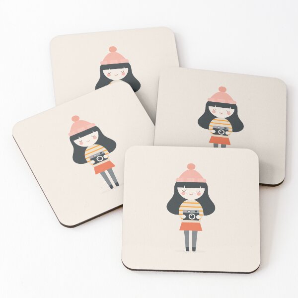 Item preview, Kawaii Camera Girl With Beanie designed and sold by bubblegoth.