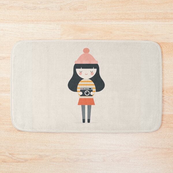 Item preview, Kawaii Camera Girl With Beanie designed and sold by bubblegoth.