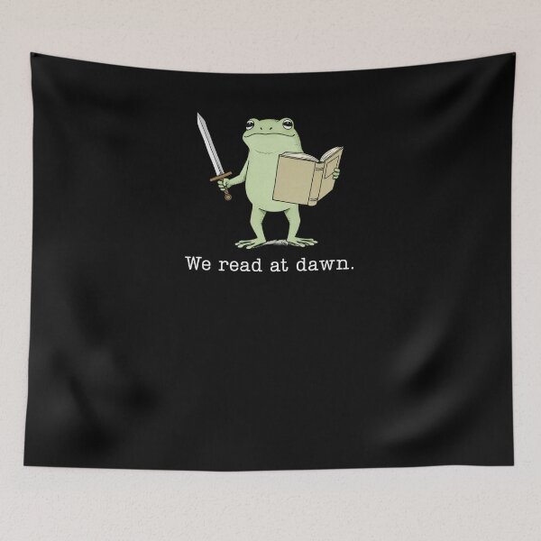 Item preview, We Read At Dawn Funny Frog 2 designed and sold by krystalRomanart.