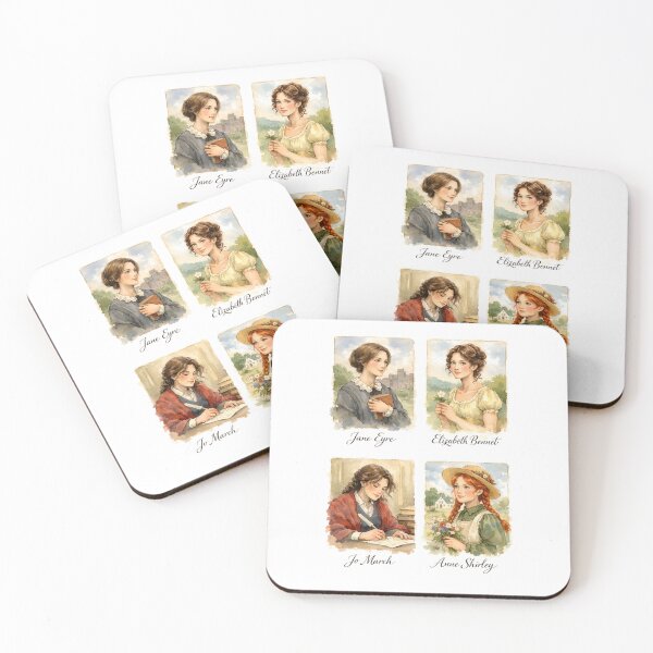 Item preview, Jane Eyre, Elizabeth Bennet, Jo March, Anne Shirley designed and sold by The Painted Topaz.