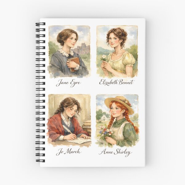 Item preview, Jane Eyre, Elizabeth Bennet, Jo March, Anne Shirley designed and sold by The Painted Topaz.