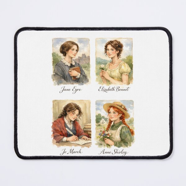 Item preview, Jane Eyre, Elizabeth Bennet, Jo March, Anne Shirley designed and sold by The Painted Topaz.