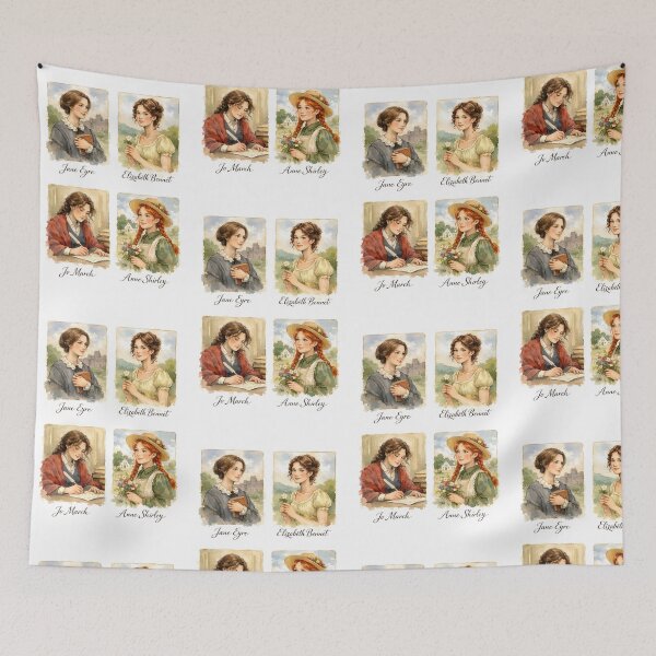 Item preview, Jane Eyre, Elizabeth Bennet, Jo March, Anne Shirley designed and sold by The Painted Topaz.