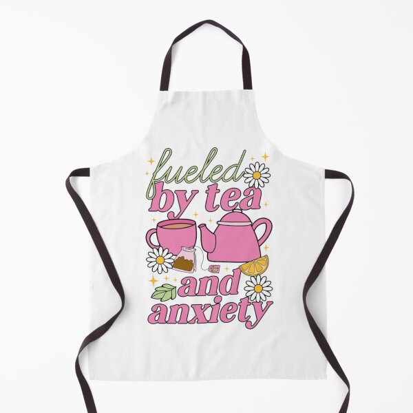 Item preview, Fueled By Tea And Anxiety - Cute Aesthetic Girly Quote designed and sold by JinxyArtistry.