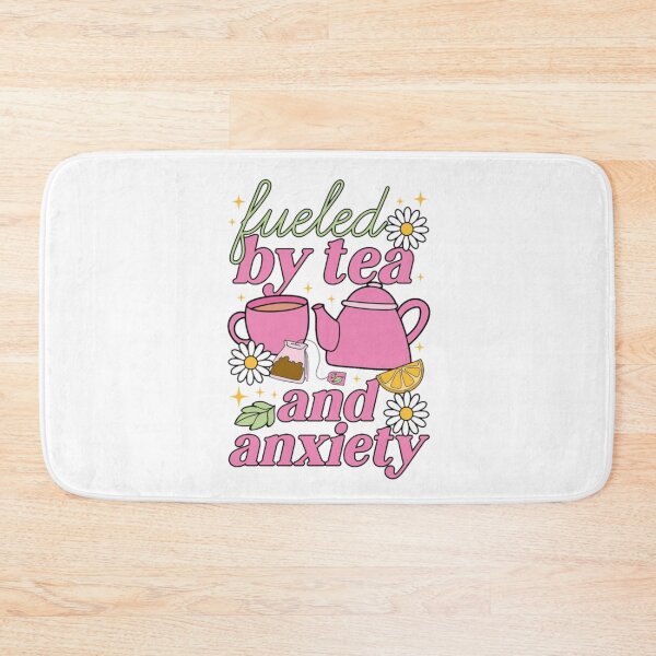Item preview, Fueled By Tea And Anxiety - Cute Aesthetic Girly Quote designed and sold by JinxyArtistry.