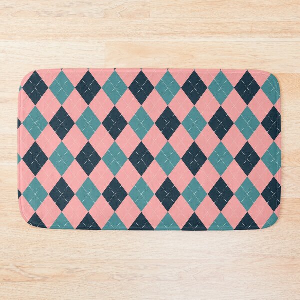 Item preview, Pink and navy argyle pattern, socks designed and sold by Ilikeiwantilove.