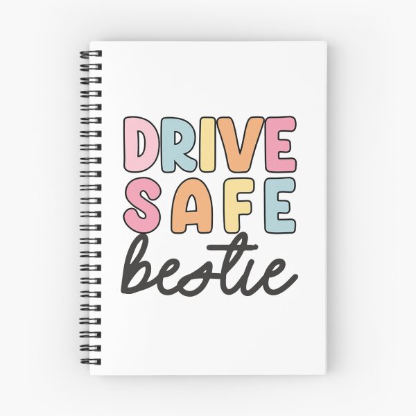 Item preview, Drive Safe Bestie - Cute Pastel Quote Car Bumper Sticker designed and sold by JinxyArtistry.