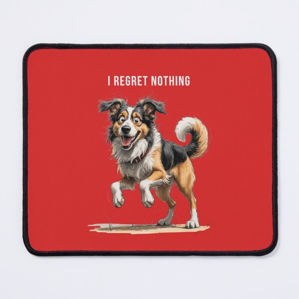 Item preview, I Regret Nothing – Scruffy Dog Illustration designed and sold by PAPIRO SIGLO XXI.