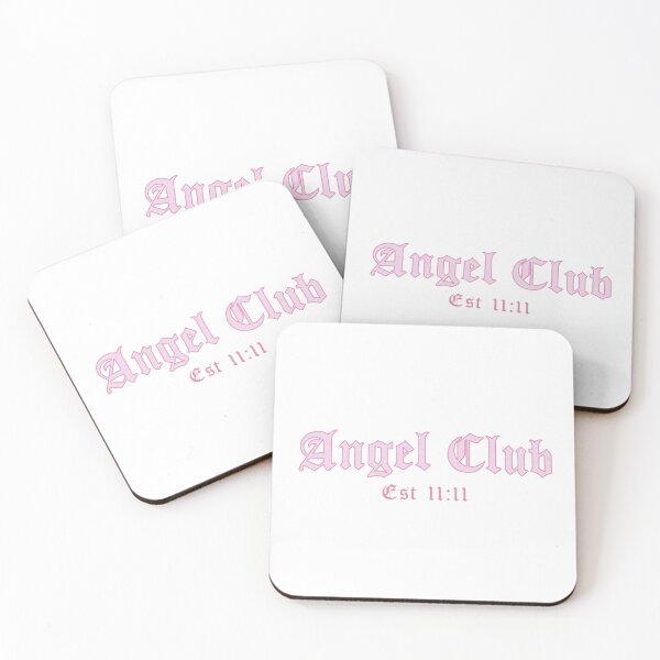 Item preview, Angel Club Est 1111 - Cute Pink Text designed and sold by JinxyArtistry.