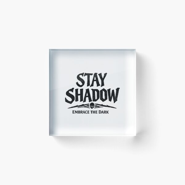 Item preview, Stay Shadow Embrace The Dark Bold Gothic Typography | Dark Aesthetic Streetwear Design designed and sold by ArtByMuneer.