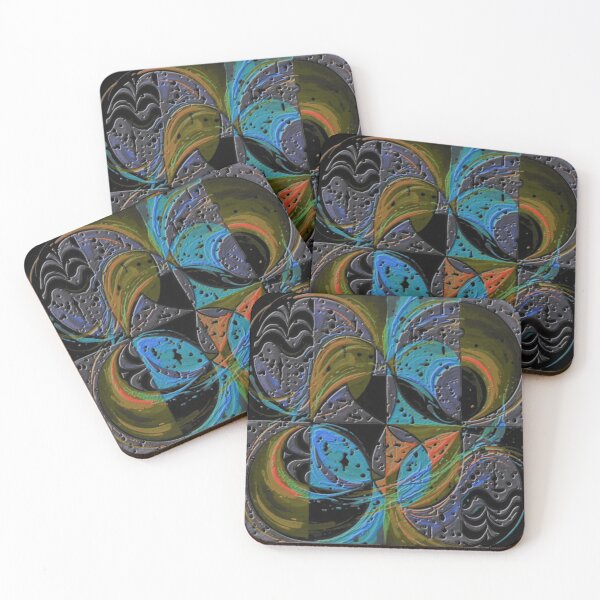 Item preview, zodiac energy dark wheel colorful geometric abstract design designed and sold by SmashingDeals.
