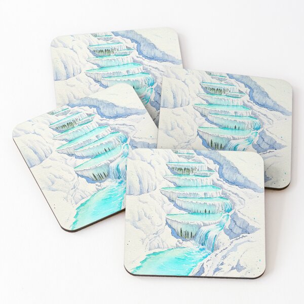 Item preview, Pamukkale Travertine Terrace - Cascading Turquoise Water designed and sold by TheDesignDen21.