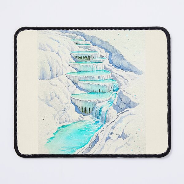 Item preview, Pamukkale Travertine Terrace - Cascading Turquoise Water designed and sold by TheDesignDen21.