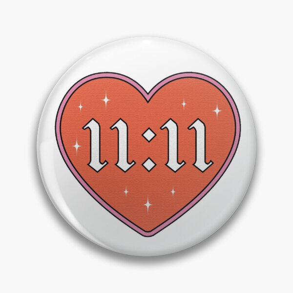 Item preview, Angel Number 11:11 Manifestation Heart designed and sold by JinxyArtistry.
