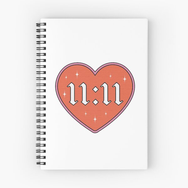 Item preview, Angel Number 11:11 Manifestation Heart designed and sold by JinxyArtistry.