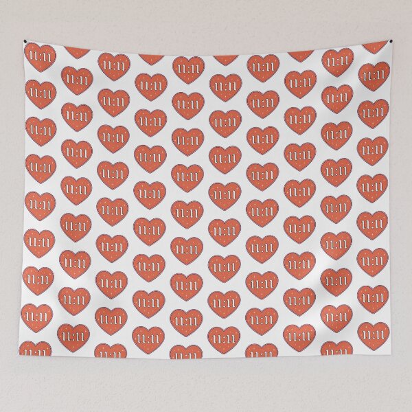 Item preview, Angel Number 11:11 Manifestation Heart designed and sold by JinxyArtistry.