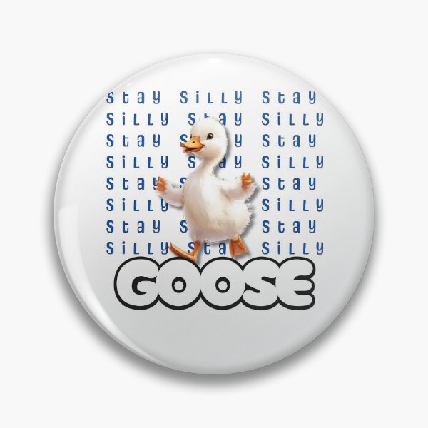 Item preview, Stay Silly Cute Goose Illustration, Funny Whimsical Bird Art, Cottagecore Animal Design designed and sold by Winarrts.