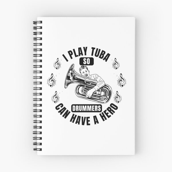 Item preview, I Play Tuba So Drummers Can Have a Hero – Funny Tuba Player & Band Musician Quote Tee & Gifts designed and sold by Teetreasure2.