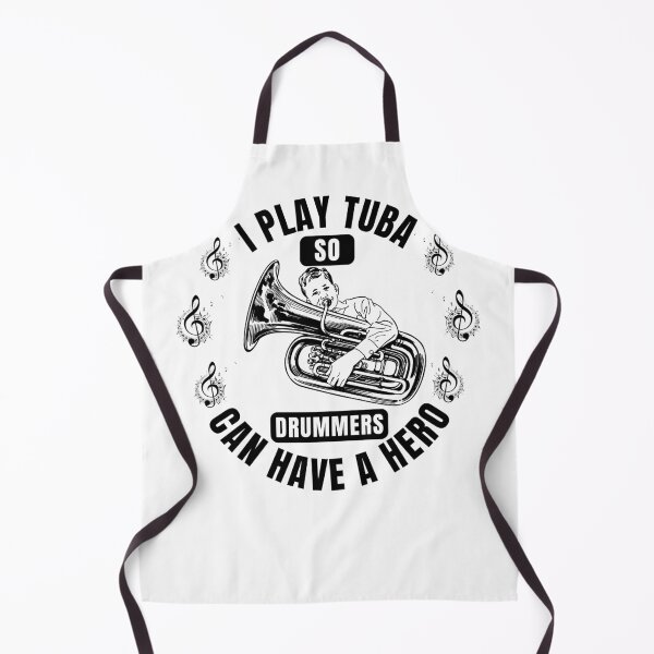 Item preview, I Play Tuba So Drummers Can Have a Hero – Funny Tuba Player & Band Musician Quote Tee & Gifts designed and sold by Teetreasure2.