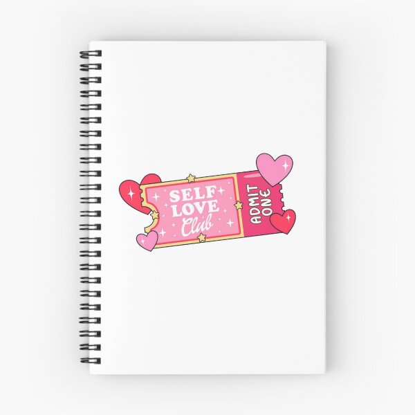 Item preview, Self Love Club Pink Admit One - Pink Cute Aesthetic Hearts Ticket designed and sold by JinxyArtistry.