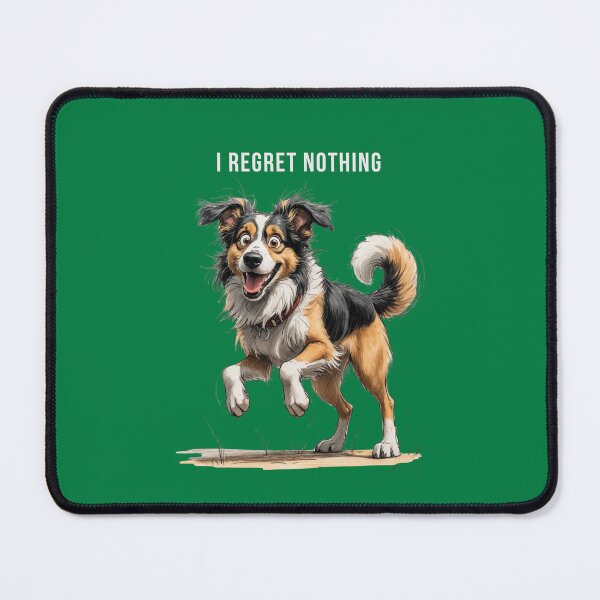 Item preview, I Regret Nothing – Scruffy Dog Illustration designed and sold by PAPIRO SIGLO XXI.