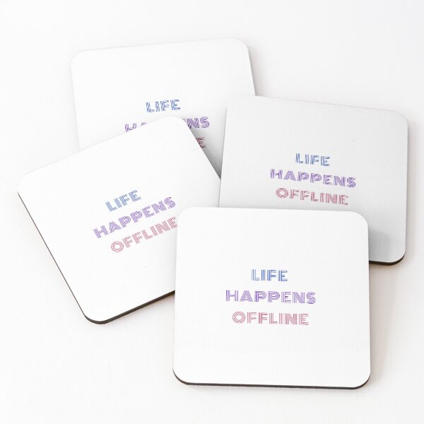 Item preview, Life Happens Offline Design designed and sold by GiraffeandStuff.