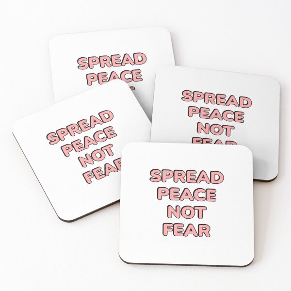 Item preview, SPREAD PEACE NOT FEAR - stop the war designed and sold by Inspirationmotivation.