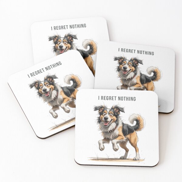 Item preview, I Regret Nothing – Scruffy Dog Illustration designed and sold by PAPIRO SIGLO XXI.