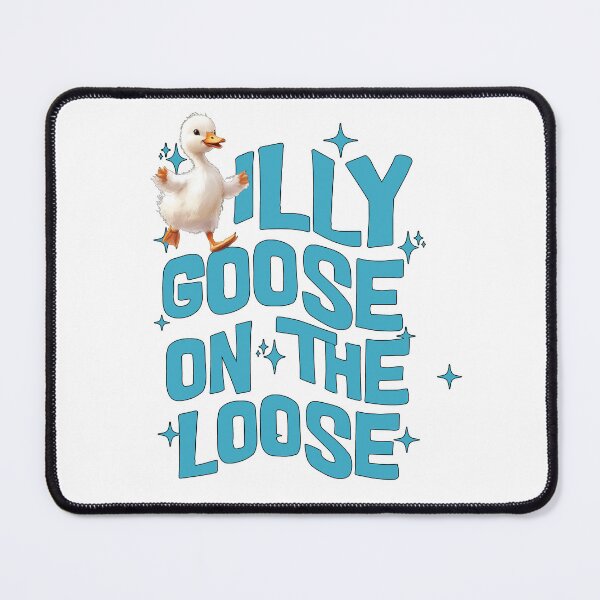 Item preview, Silly Goose On The Loose Cute Goose Illustration, Funny Whimsical Bird Art, Cottagecore Animal Design designed and sold by Winarrts.